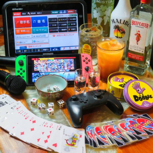 【朝5時まで営業中】ダーツ・カラオケ・パーティーグッズ無料♪