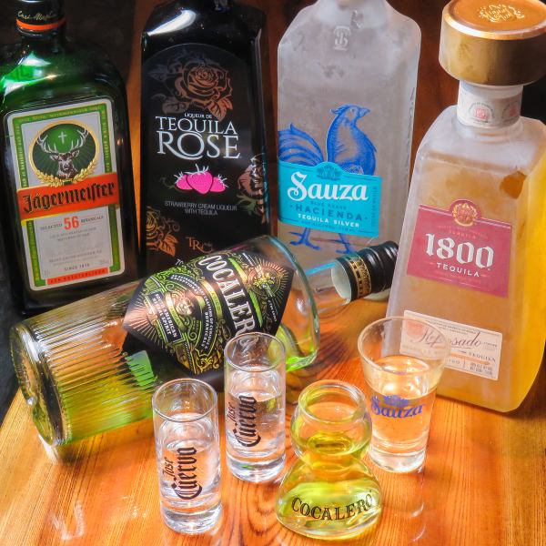 【豊富なショットドリンク】　