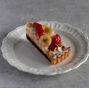 いちごとバナナのタルト