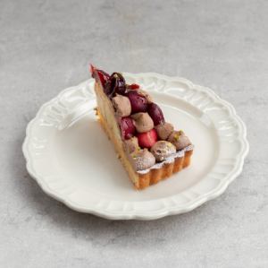 アメリカンチェリーとバナナのタルト