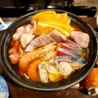 [Food only ◆ Luxury seafood hotpot course / 3,500 yen per person / 2 people or more]