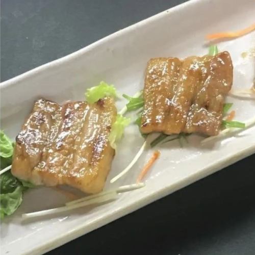豚バラ肉の金山寺味噌焼き