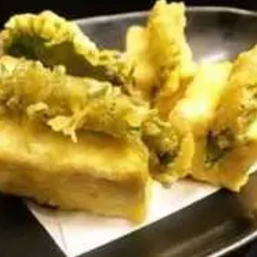 豆腐の明太子はさみ揚げ