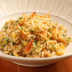 揚げジャコと高菜のチャーハン