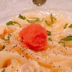 カルボナーラ明太うどん