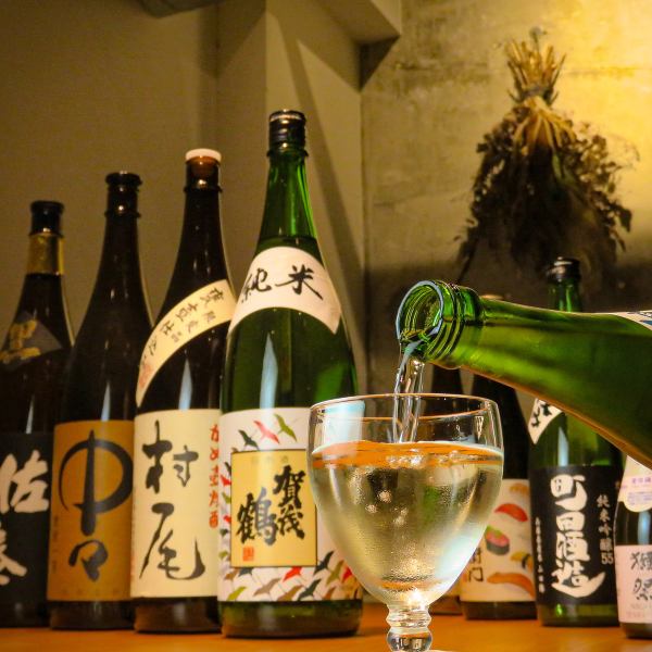 【美味しいお料理・新鮮魚にあった日本酒をご提供させていただきます。】