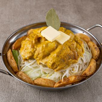 《バンビーナコース》メイン料理は『チキンバター鍋』◆2時間飲み放題9品 4000円