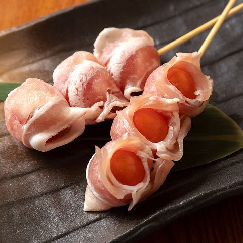 쁘띠 토마토 돼지고기 꼬치