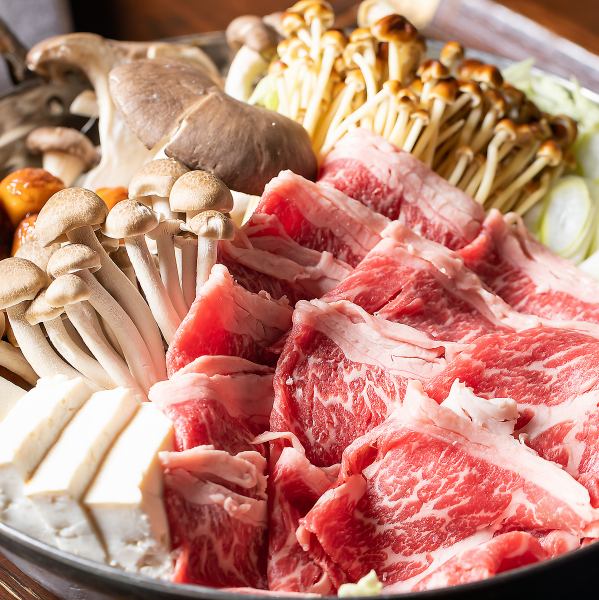 (Beef) Sukiyaki [120 minutes all-you-can-eat and drink] 5,500 yen → 5,000 yen