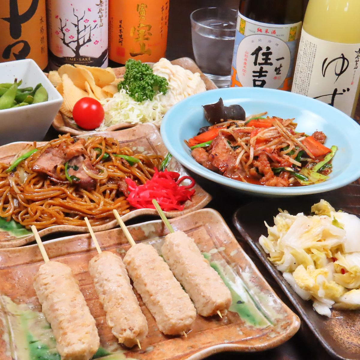 An izakaya where you can enjoy our specialty skewers and Sangenton pork from Hirata Farm ☆ Please use it for various occasions ♪