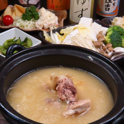 【2H飲み放題付き】メインで当店自慢の鍋＆刺身＆一品料理全8品コース★5500円（税込）