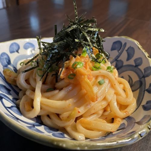 明太キムチうどん