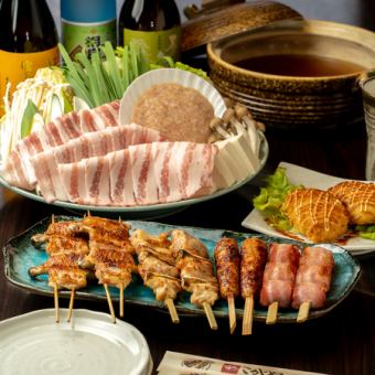 女子会で好評　鍋　３０００円コース　(11月から3月まで)
