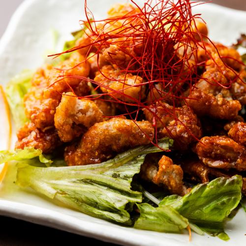 鶏皮の唐揚げ