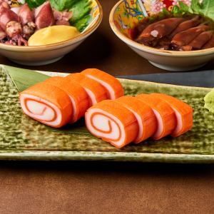 渦巻蒲鉾の板わさび