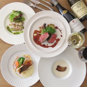 《昼夜利用OK》フォアグラや黒毛和牛のイチボ肉のローストを堪能◎【贅沢コース】　7150円(税込)