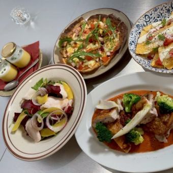 【150分飲み放題付き】時間たっぷりオシャレなひと時を。フレンチ宴会コース◆締めのパスタも！