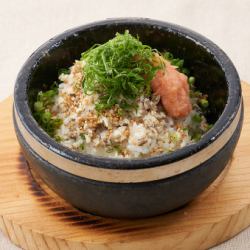 さばとたらこの石焼飯