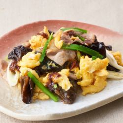 玉子ときくらげの中華炒め