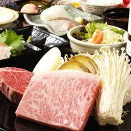 尤里套餐◇~8,500日元◇特选黑毛和牛和海鲜的全套套餐！