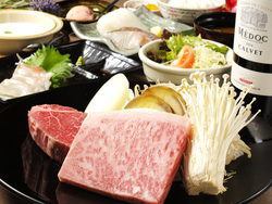 尤里套餐◇~8,500日圓◇特選黑毛和牛和海鮮的全套套餐！