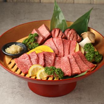 120分鐘無限暢飲【宴會】可以品嚐並比較坦布里安牛肉和和牛的愉快套餐【7,000日元】