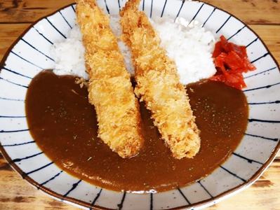ジャンボえびフライカレー