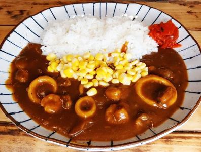 シーフードコーンカレー