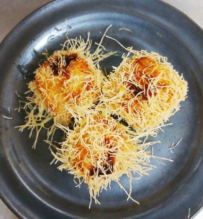 真鱈白子のウニ揚げ