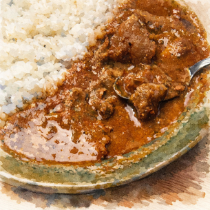 手作り牛すじカレー