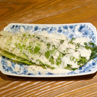 ロメインレタスの焼きシーザー