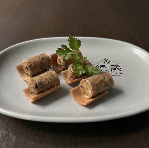 フルーツとナッツの発酵バター 八ッ橋添え