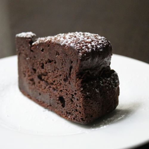 自家製ガトーショコラ 自家製アイスクリーム添え