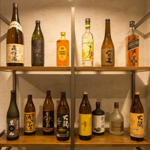 充実したドリンクで乾杯！