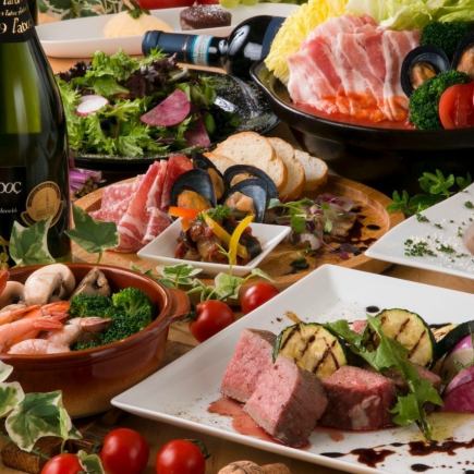 ☆大人気☆サーロインステーキに希少部位BBQ付プレミアムミートコース★3時間飲放題⇒3980円込み