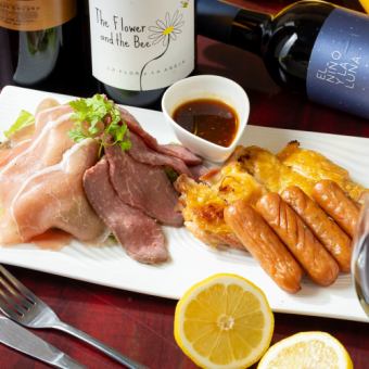 Limited to 3 groups per day. Great value! 3-hour all-you-can-eat meat plate and drink "Festa Course" for 3,500 yen