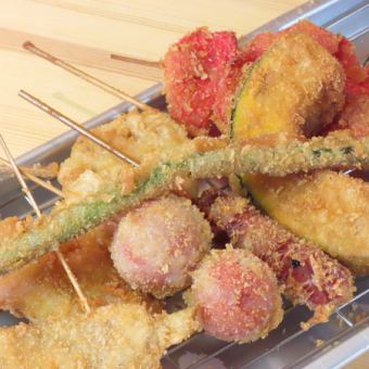 【お手軽おつまみプラン料理のみ@2,500円】串カツをメインにしたカジュアルコース