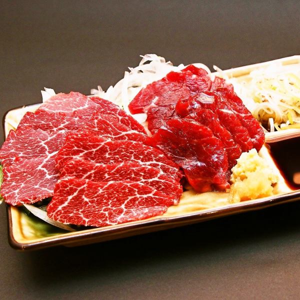 【熊本県産！】鮮度抜群のこだわりの馬刺しをご用意◎3種盛りは3828円(税込)でご提供！