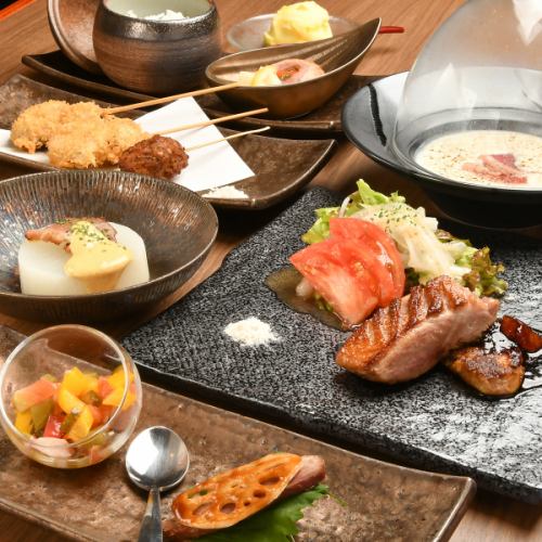 [隨意享用鴨肉菜餚♪]「當日套餐」5,500日元◆需要在前一天中午12:00之前預訂