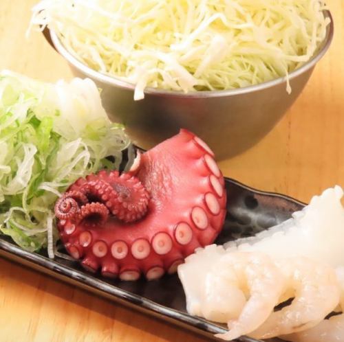 醤油ネギシーフードもんじゃ