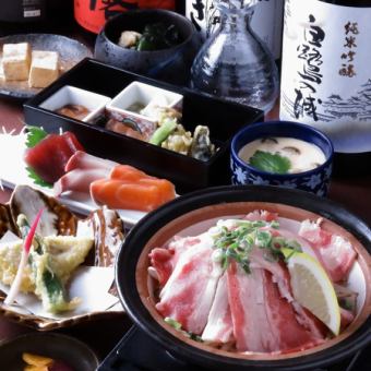 时令8道菜套餐（含90分钟畅饮）6,500日元（含税）