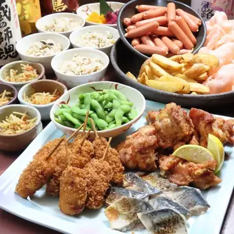日、火、水、木限定!3800円大皿コース【90分飲み放題付き】7/31まで限定300円引き