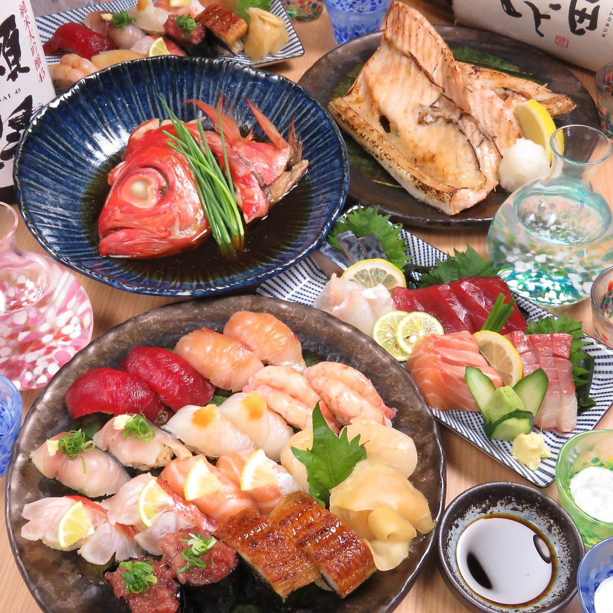 [Near Temma Station♪] Open at 12:00 ★ Fresh fish sent directly from the farm at an affordable price...