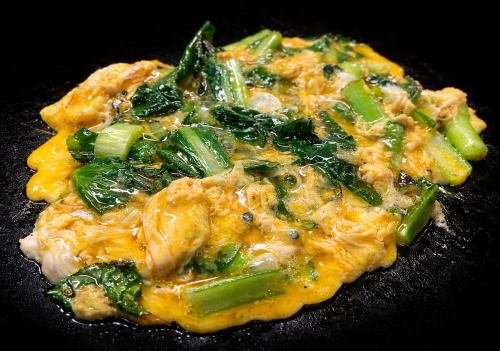 玉子と青菜の中華炒め