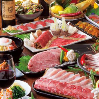 Luxurious 80 kinds, 120 minutes of all-you-can-drink included! A must-see for carnivorous girls! [Kuroge Wagyu beef girls' party course] 4,500 yen ⇒ 4,000 yen (tax included)