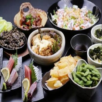 【会席コース4000円(税込)】色々食べたいならこちらをおすすめ!90分飲み放題付き◎