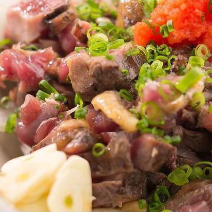 「향토 요리【소나무】코스」미야자키 소 타타키풍, 토종닭 숯불 구이, 치킨 남만 등 전 8품 90분 음방 포함 6000엔♪