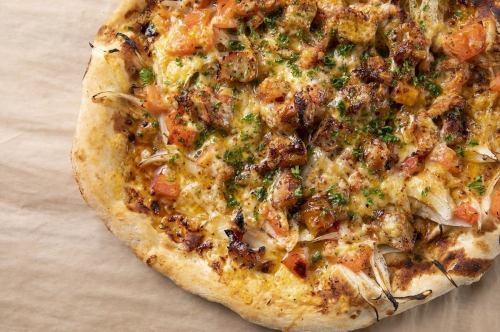 아와지산 양파와 데리야키 치킨 마요네즈 피자
