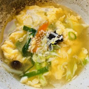 Egg vegetable soup