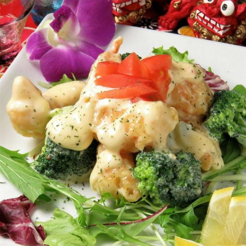 Shrimp and Broccoli Mayo Sauce